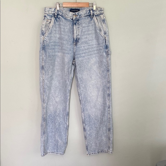 Aeropostale Denim - Aeropostale 90's Baggy Light Blue Jeans wide leg size 12